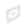 Classical Decorative Ceiling With Intricate Carved Patterns And Central Circular Ornament 3d model