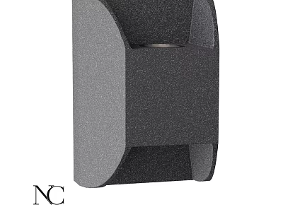 Sleek Black Modern Outdoor Wall Mounted Light With Durable Weatherproof Design 3d model