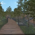 Modern Detached Villa With Wooden Exterior Large Windows Balconies Lush Green Lawn And Blue Sky