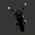 Black Modern Motorcycle Featuring Sleek Body Design Comfortable Seat And Stylish Mirrors