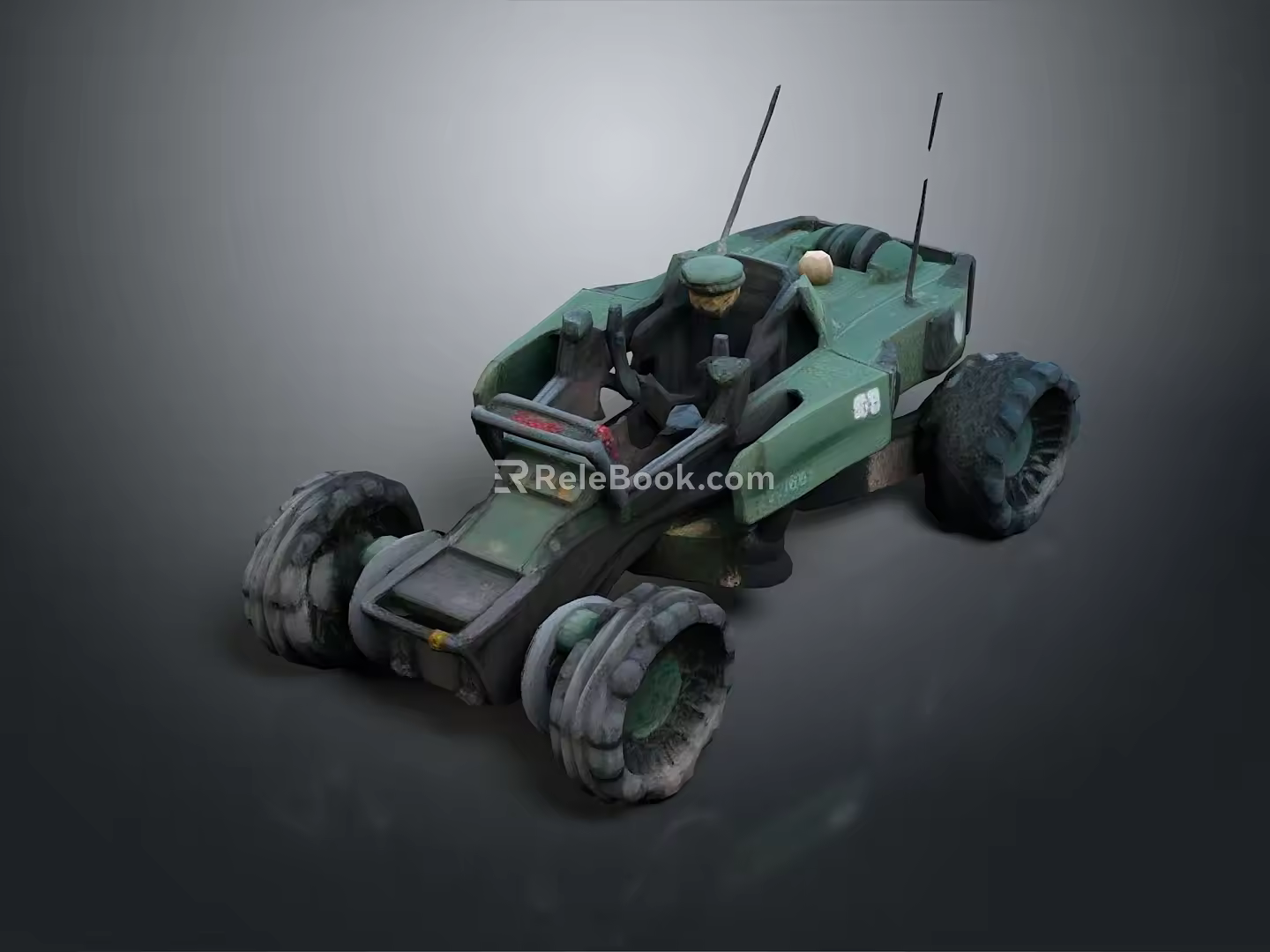 Self-made armed car modified car modified car chariot doomsday car self-made car self-made car modified car 3d model