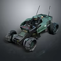 Self-made armed car modified car modified car chariot doomsday car self-made car self-made car modified car 3d model