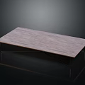 Modern Wooden Stone Coffee Table Design With Metal Legs And Smooth Glossy Surface