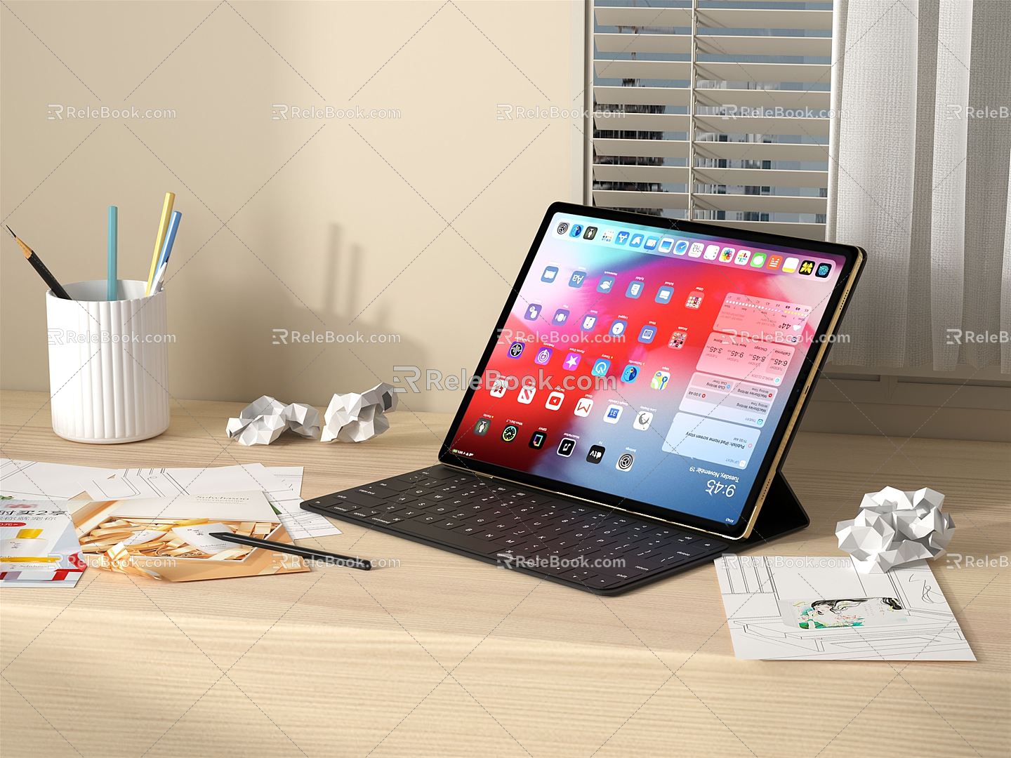 Modern Tablet 3d model