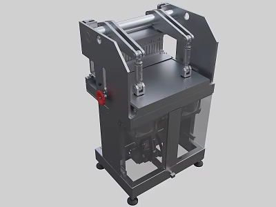 Industrial Metal Frame Machine With Dual Rollers For Sturdy Manufacturing Processing 3d model