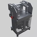 Industrial Metal Frame Machine With Dual Rollers For Sturdy Manufacturing Processing 3d model