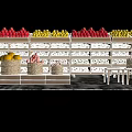 Modern Shelf Supermarket Shelf Fresh Freezer Container 3d model