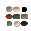 Various Colored Bathroom Sinks in Square and Round Shapes for Modern Design