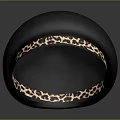 Stylish Black Beret With Leopard Print Brim Modern Fashion Accessory