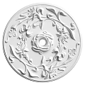 European-style lamp panel gypsum component carved 3d model