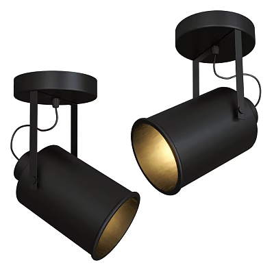 Black Modern Downlights Spotlights With Stylish Ceiling Lighting Design For Home Interior Decoration 3d model