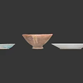 Three Hand Carved Sculptural Ceramic Bowls With Colorful Intricate Patterns And Designs