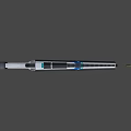 Futuristic Sci Fi Weapon With Blue Light Effects Metallic Structure And Advanced Design