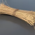 Dried Flower Grass Bundle Tied with Natural Rope for Home Decor and Craft Projects