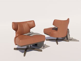 Nordic Sofa Chair Office Chair Single Sofa Leisure Chair 3d model