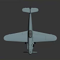 Light Blue Aerospace Aircraft Model Featuring Propeller Cockpit And Biplane Wings Design