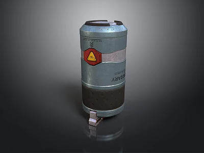 Future style grenade cylinder technology futuristic industrial design science fiction future technology 3d model
