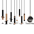 Modern chandelier combination 3d model