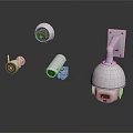 Different Types of Security Cameras Electronic Surveillance Devices With Various Designs