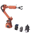 Modern mechanical arm hardware 3d model