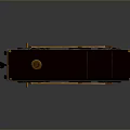 Vintage Yellow Steam Train Model With Black Roof And Metal Wheels