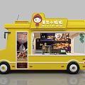 Yellow Mei'er Food Truck With Muffin Display Window And Mobile Service
