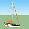 Modern Sailing 3d model
