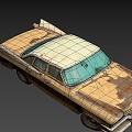 an old car 3d model