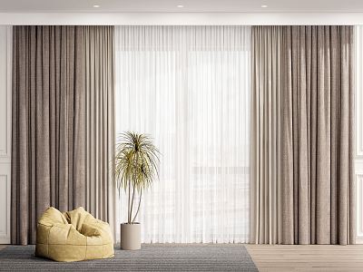 Modern Curtain Fabric Curtain model