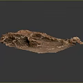 Reddish Brown Rough Textured Natural Rock Like Formation With Irregular Surface