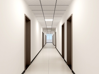 Office Corridor Modern Corridor 3d model