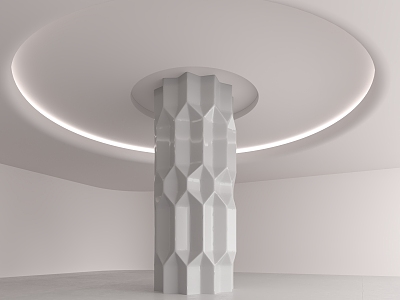 Modern Column 3d model