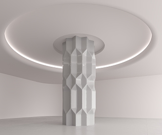 Modern Column 3d model