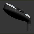 Modern Black Golf Club Head Featuring Blue White Accents Sleek Design For Daily Use