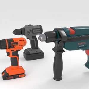 Electric drill hardware tools 3d model