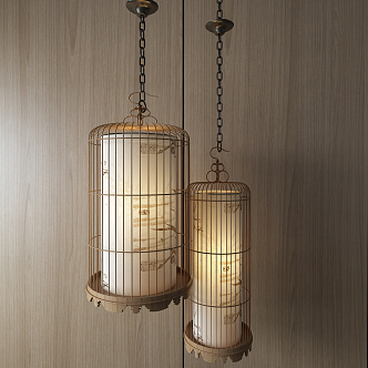 New Chinese Chandelier 3d model