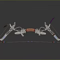 Modern Compound Bow Weapon With Colorful Accents Metal Structure And Detailed Design
