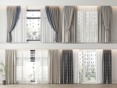 gauze blinds venetian blinds 3d model