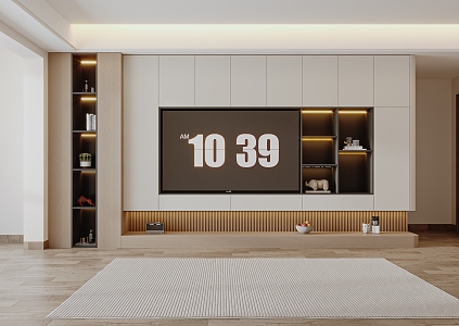 Modern TV Cabinet Background Wall TV Cabinet Background Wall 3d model