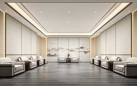 New Chinese Reception Room 3d model