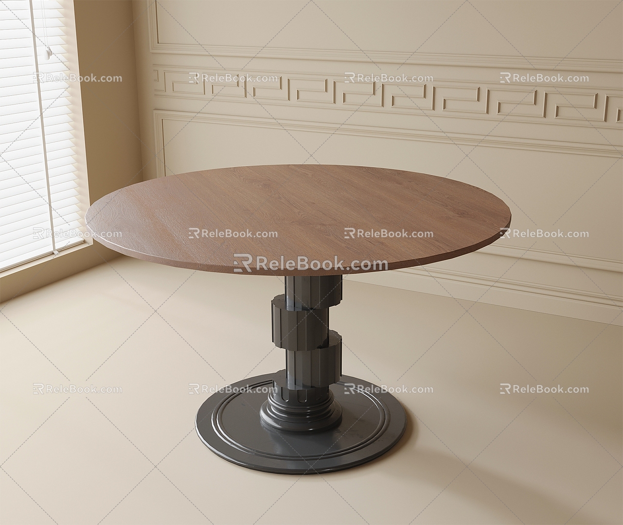 Round table 3d model