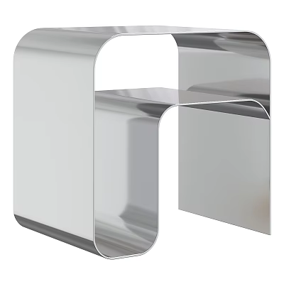 Modern Metal Tea Table And Chairs With Sleek Contemporary Design 3d model