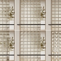 Glass brick partition 3d model