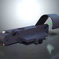 Weapon Tactical Black Metal Sight With Adjustable Mount And Optical Lens