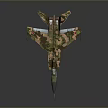 Detailed Cosmic Spacecraft Model With Camouflage Design For Exploration Missions