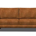 Modern double sofa multiplayer sofa 3d model
