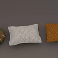 Colorful Decorative Floor Cushions With Purple Camouflage Gray And Woven Textures