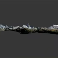 Natural Landscape Design With 3D Terrain Model Featuring Mountains Green Vegetation And Water Areas