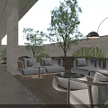 Modern Cushioned Outdoor Chairs With Matching Patio Furniture For Peaceful Backyard Leisure Space