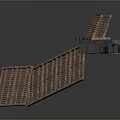Foldable Metal Grid Equipment With Support Panels And Industrial Design Structure